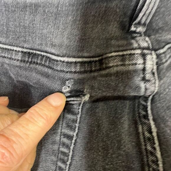 Frame L’ Homme Slim Black Jeans Raw Hem - Picture 8 of 12